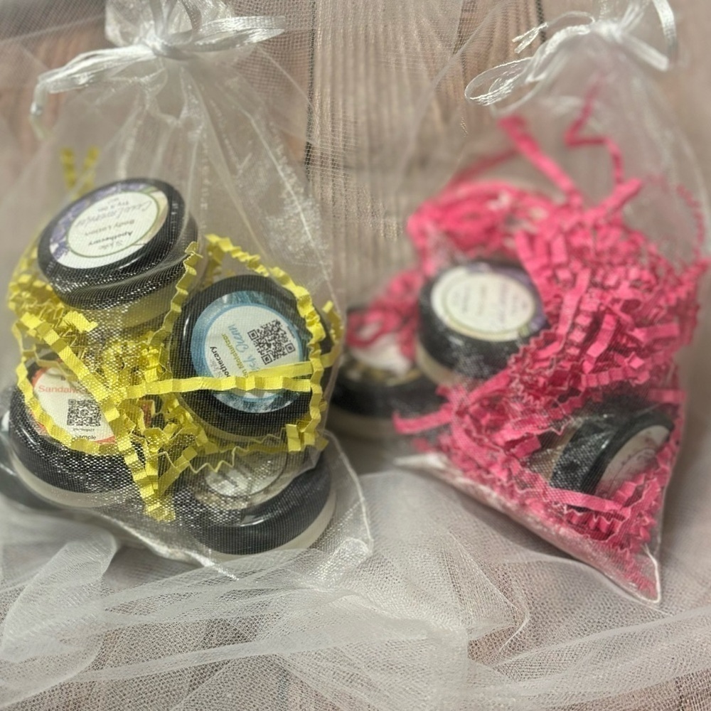 Hand crafted sample vegan body cream bundle